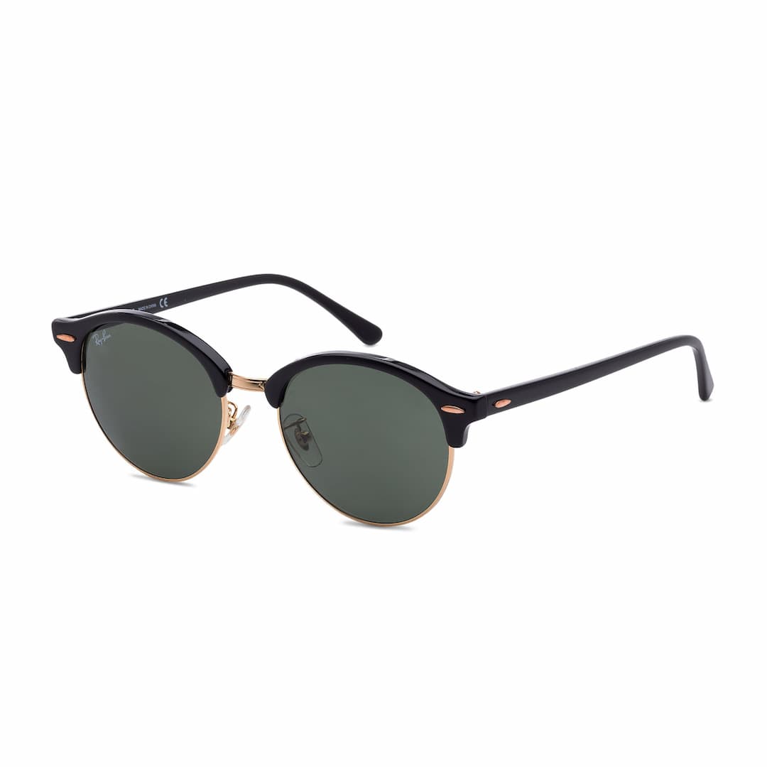 Ray-Ban - Clubround Classic Lowbridge Sunglasses - Black Frame