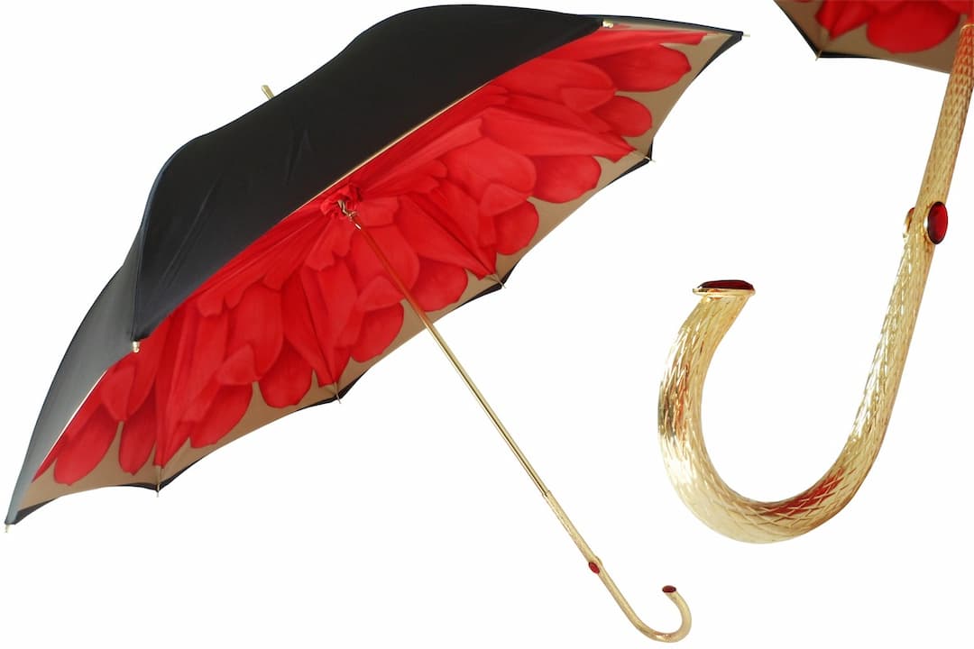 Pasotti Red Dahlia Umbrella