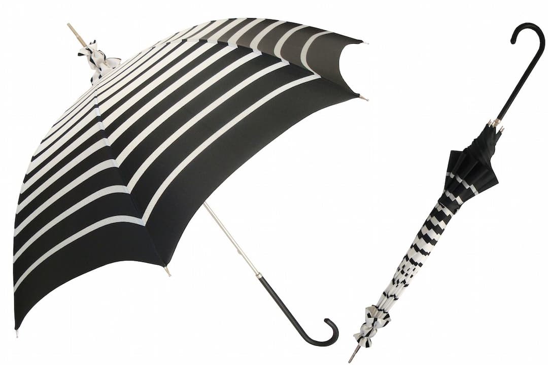 Pasotti Manual Striped Parasol Rainproof