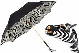 Pasotti Women Enameled Zebra Umbrella
