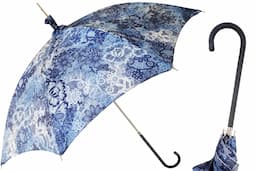 Pasotti Manual Opening Blue Print Parasol Rainproof