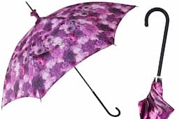 Pasotti Manual Opening Purple Flowers Parasol Rainproof