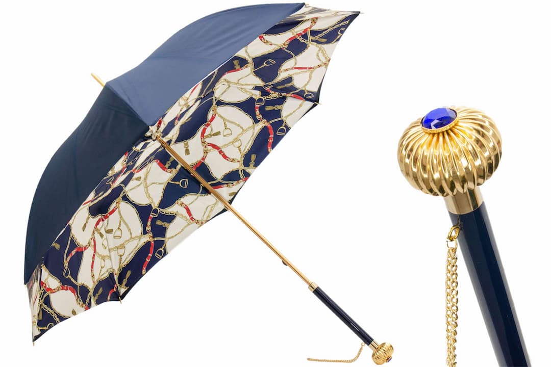 Pasotti - Luxury Navy Bridles Umbrella