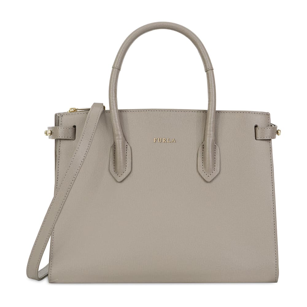 Furla Pin Tote S East/West in Sabbia