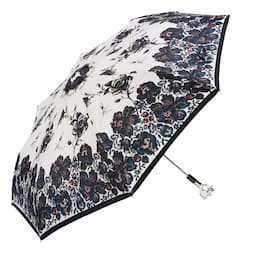 Pasotti silver rose folding umbrella 