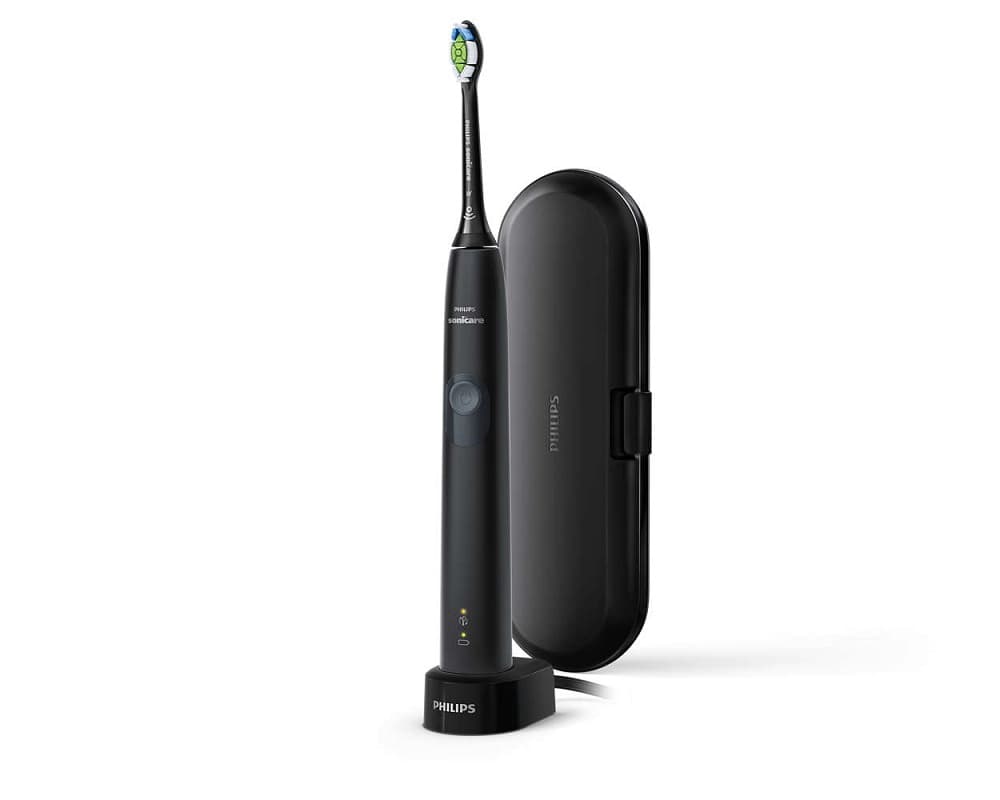 Philips - Sonicare ProtectiveClean 4300 Black w/ Travel Case