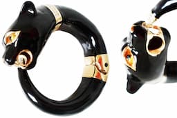 Pasotti Luxury Black Panther Bracelet - Black