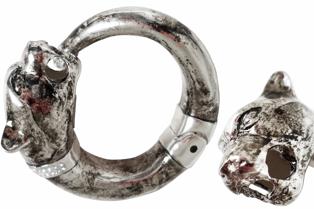 Pasotti Luxury Vintage Panther Bracelet - Silver