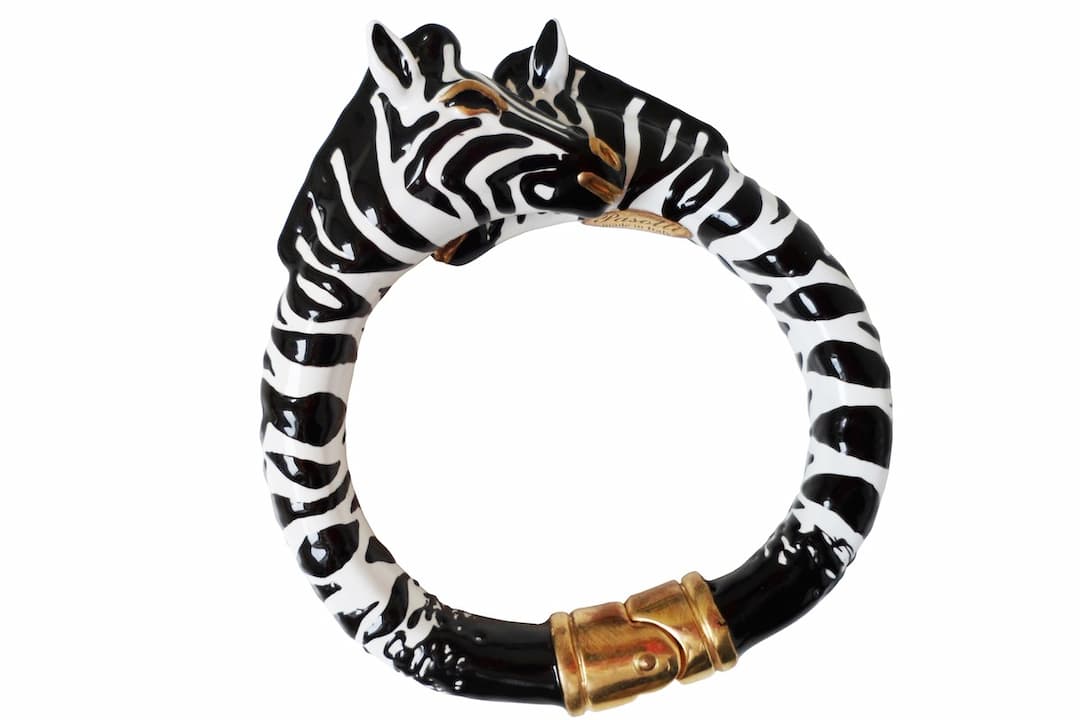 Pasotti Luxury Zebra Bracelet - Black/White