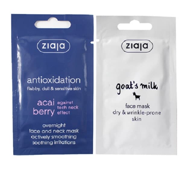 Ziaja - Goat's Milk & Acai Berry Mask Set (20 x 7ml)