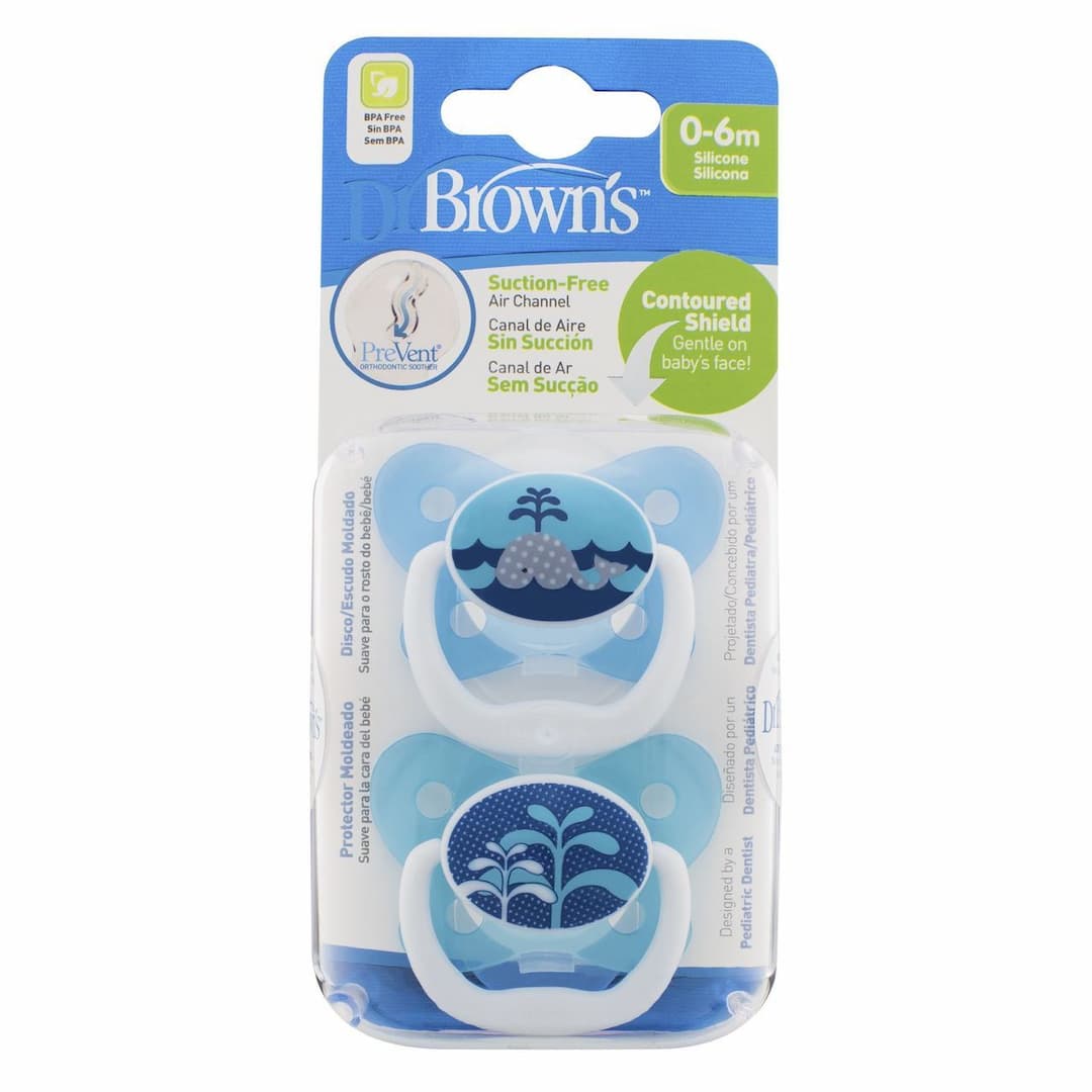 Dr Brown - Options+ Prevent Soother Blue